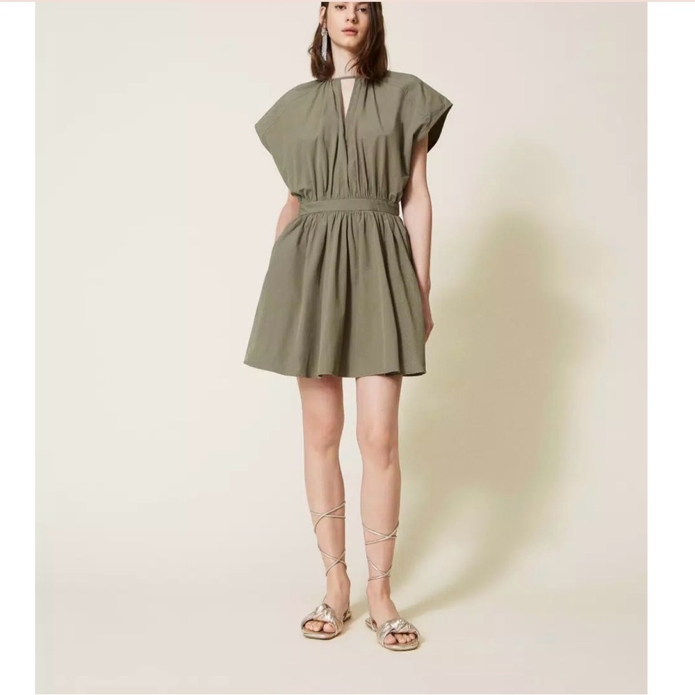 Twin-Set Olive Mini Dress